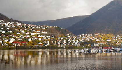 Image showing Colorful Landscape Of Norway, Bergen