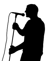 Image showing Male singing