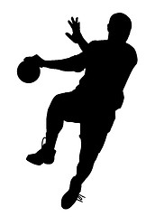 Image showing Male handball player