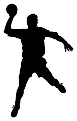 Image showing Male handball player