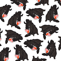 Image showing Animal wild boar pattern