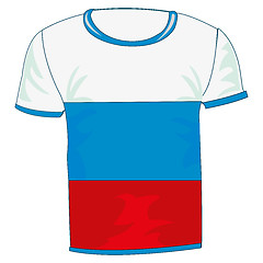 Image showing T-shirt flag to russia