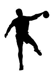 Image showing Male handball player