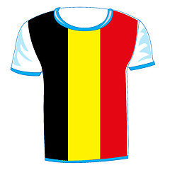 Image showing T-shirt flag to belgium