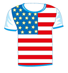 Image showing t-shirt flag USA