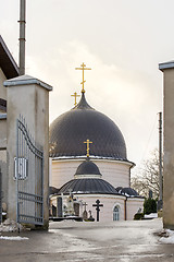 Image showing Russian orthodox church in winter