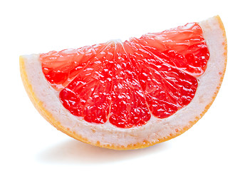 Image showing red grapefruit slice 
