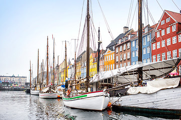 Image showing Nyhavn channel, Copenhagen