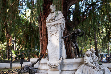 Image showing  Gustavo Adolfo Becquer monument in Seville