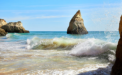 Image showing Waves of Atlantic Ocean