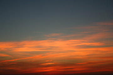 Image showing Sunset sky