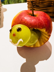 Image showing The worm in the Apple