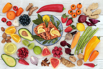 Image showing Healthy Diet Food to Promote Heart Health