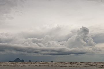 Image showing Storm clouds in rainy season. Thailand