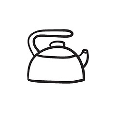 Image showing Kettle sketch icon.