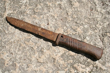 Image showing Rusty knife