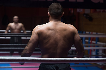 Image showing muscular professional kickboxer