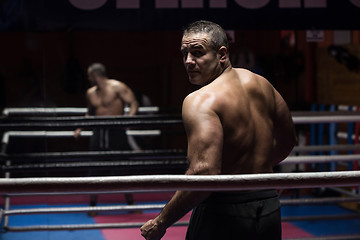 Image showing muscular professional kickboxer