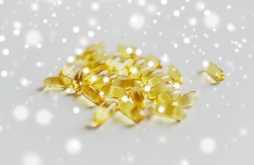 Image showing medicine or cod liver oil capsules