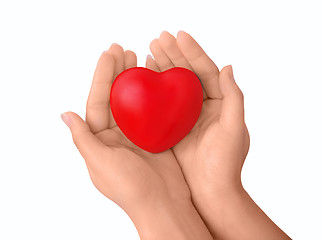 Image showing Hands with heart