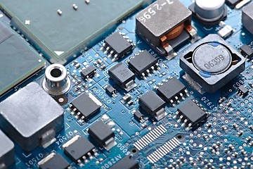 Image showing Circuit board closeup