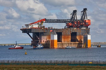 Image showing Rusty maritime structure