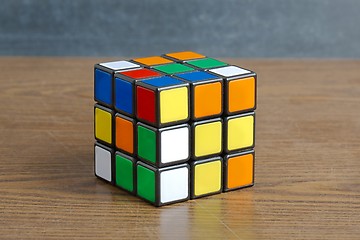 Image showing Rubik\'s cube on white