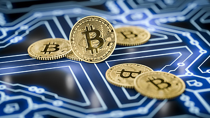 Image showing bitcoin coins