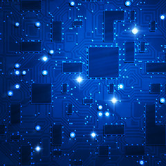 Image showing stylized blue circuit board