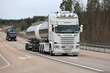 Image showing Trucking on Highway