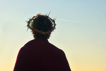 Image showing Jesus Christ with crown of thorns