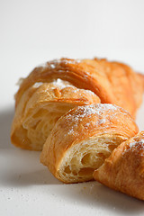 Image showing Sliced fresh croissant