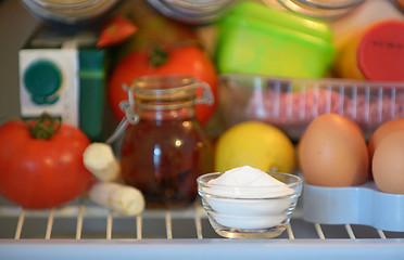 Image showing sodium bicarbonate inside of fridge