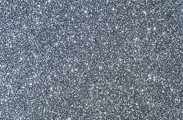 Image showing Glittering silver background