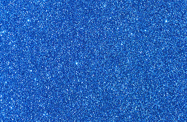 Image showing Glittering blue background