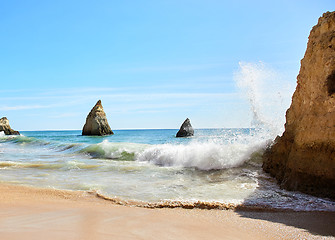 Image showing Waves of Atlantic Ocean