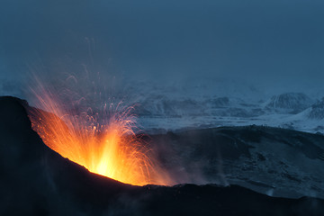 Image showing Volcano eruption