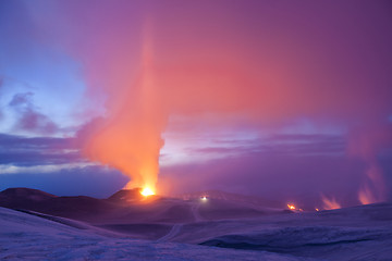 Image showing Volcano eruption