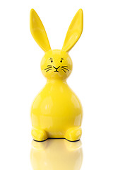 Image showing yellow easter bunny figure