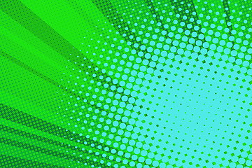 Image showing Pop art green background light
