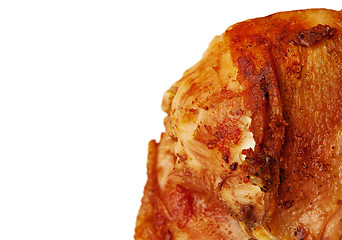 Image showing fatty fried chicken piece