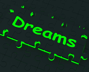 Image showing Dreams Puzzle Showing Desires And Wishes