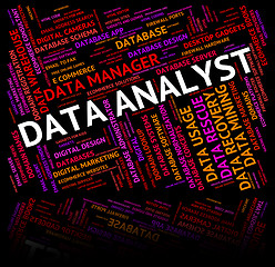 Image showing Data Analyst Shows Analysis Analyze And Facts