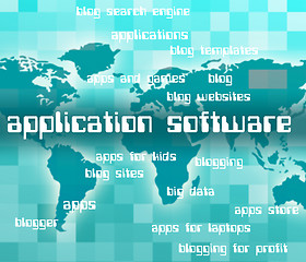 Image showing Application Software Shows Softwares Apps And Freeware