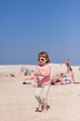 Image showing little girl at beach