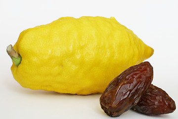 Image showing Jewish Citron & dates
