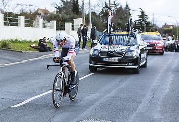 Image showing The Cyclist Boy van Poppel - Paris-Nice 2016