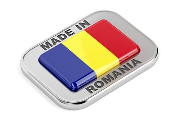 Image showing Made in Romania shiny badge