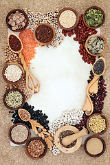 Image showing Dried Health Food Border