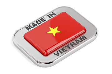 Image showing Made in Vietnam shiny badge